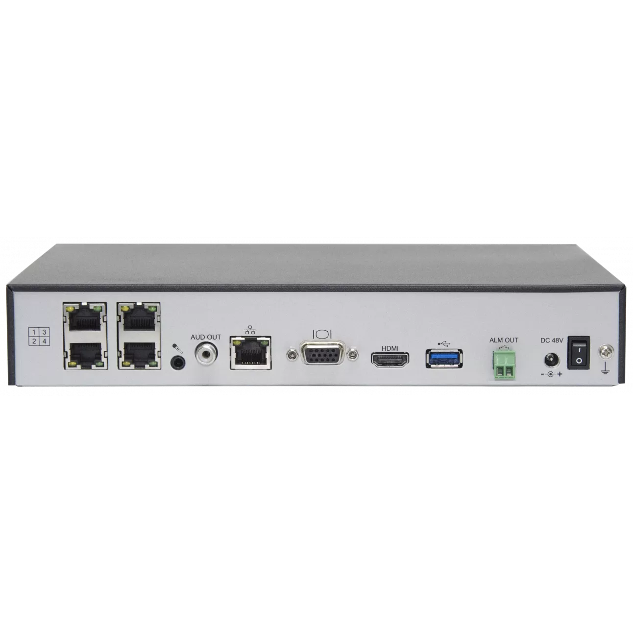 IP Видеорегистратор OMNY NVR 4/1 PoE, 4 канала, макс. вх. битрейт 40 Mbit/s, 1 HDD, 4 PoE (некондиция, после тестов)